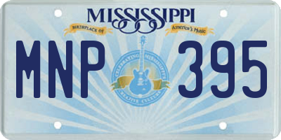 MS license plate MNP395