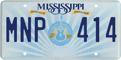 MS license plate MNP414