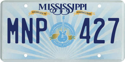 MS license plate MNP427
