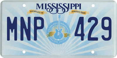 MS license plate MNP429