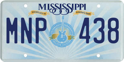 MS license plate MNP438