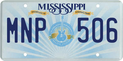MS license plate MNP506