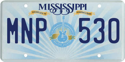 MS license plate MNP530