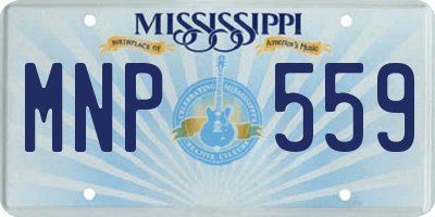MS license plate MNP559