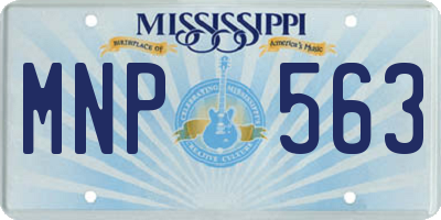 MS license plate MNP563