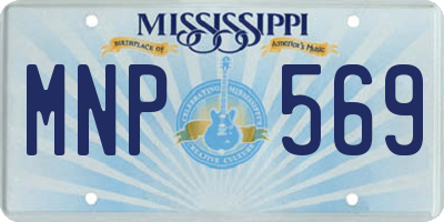 MS license plate MNP569