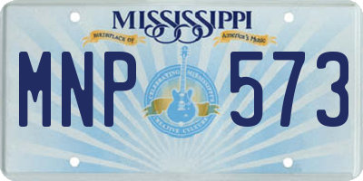 MS license plate MNP573