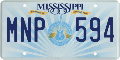 MS license plate MNP594