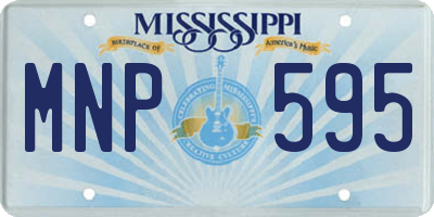 MS license plate MNP595