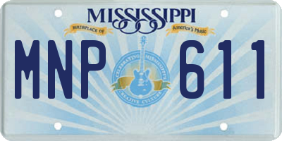 MS license plate MNP611