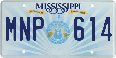 MS license plate MNP614