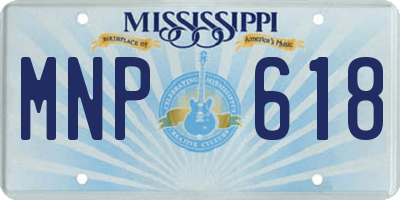 MS license plate MNP618