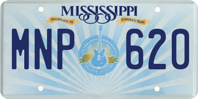 MS license plate MNP620