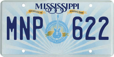 MS license plate MNP622