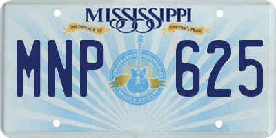 MS license plate MNP625