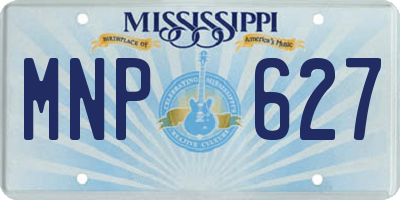 MS license plate MNP627