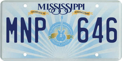 MS license plate MNP646