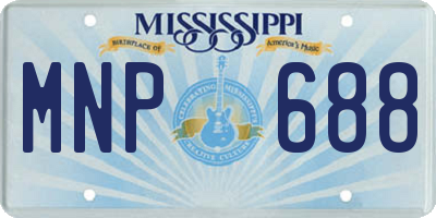 MS license plate MNP688
