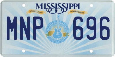 MS license plate MNP696
