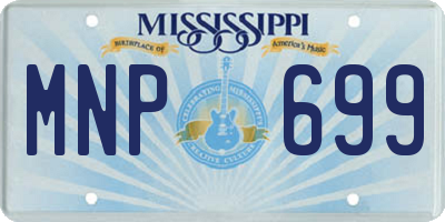 MS license plate MNP699