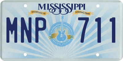 MS license plate MNP711