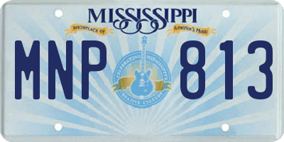 MS license plate MNP813