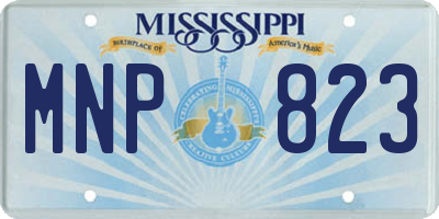 MS license plate MNP823