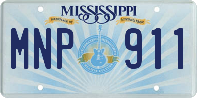 MS license plate MNP911