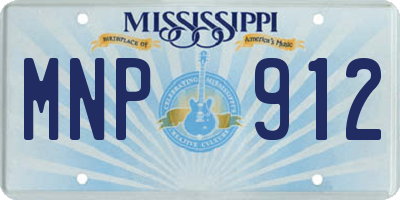 MS license plate MNP912