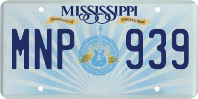 MS license plate MNP939