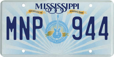 MS license plate MNP944