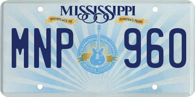 MS license plate MNP960