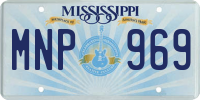 MS license plate MNP969