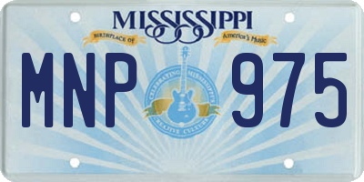 MS license plate MNP975