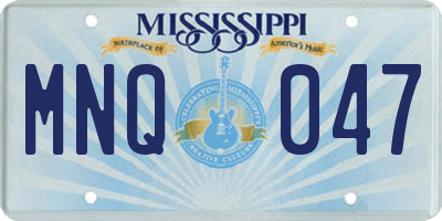 MS license plate MNQ047