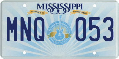 MS license plate MNQ053