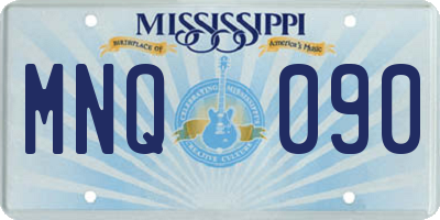 MS license plate MNQ090