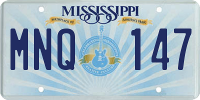 MS license plate MNQ147