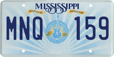 MS license plate MNQ159