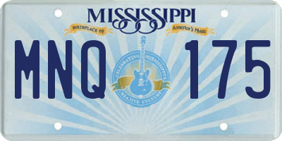 MS license plate MNQ175