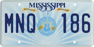 MS license plate MNQ186