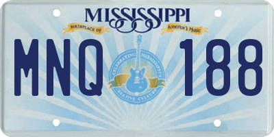 MS license plate MNQ188