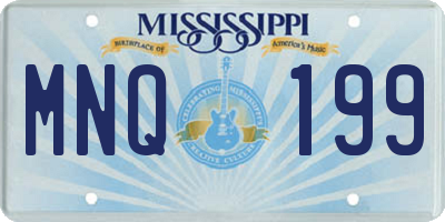 MS license plate MNQ199