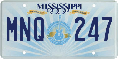 MS license plate MNQ247