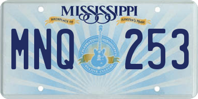 MS license plate MNQ253