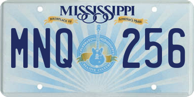 MS license plate MNQ256