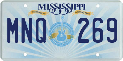 MS license plate MNQ269