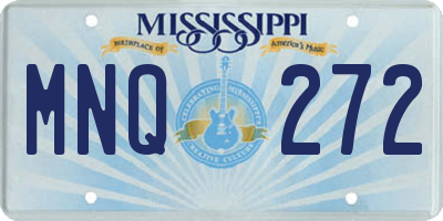 MS license plate MNQ272