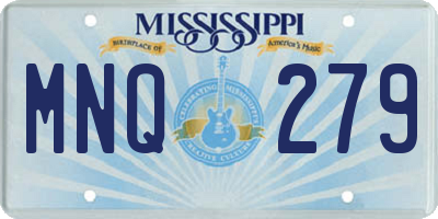 MS license plate MNQ279