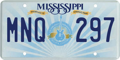 MS license plate MNQ297